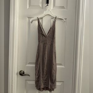 Purple lace bodycon dress